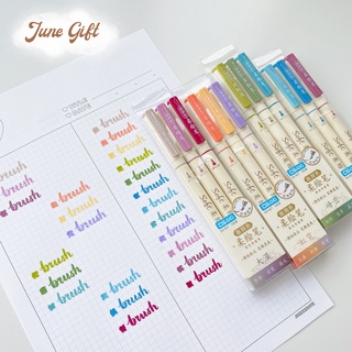  Bộ 3 bút brush sign pen bút viết calligraphy bullet journal trang trí sổ 