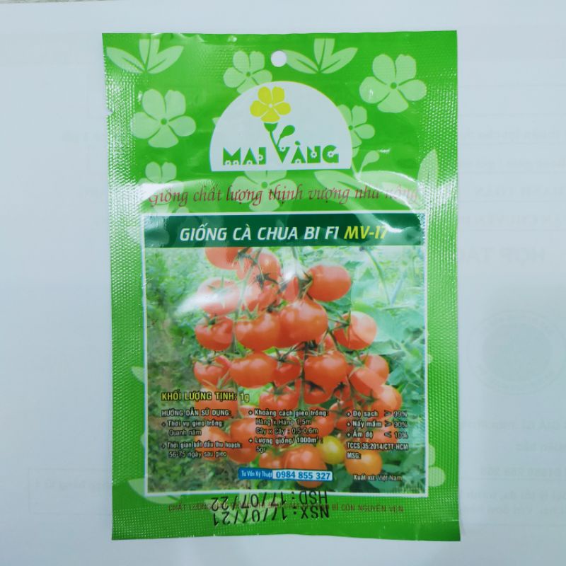 Hạt giống Cà Chua Bi, đóng gói 0.1gr (khoảng 30 hạt)