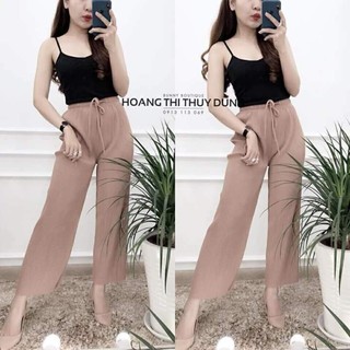 Quần dập ly ống rộng hàng nhập