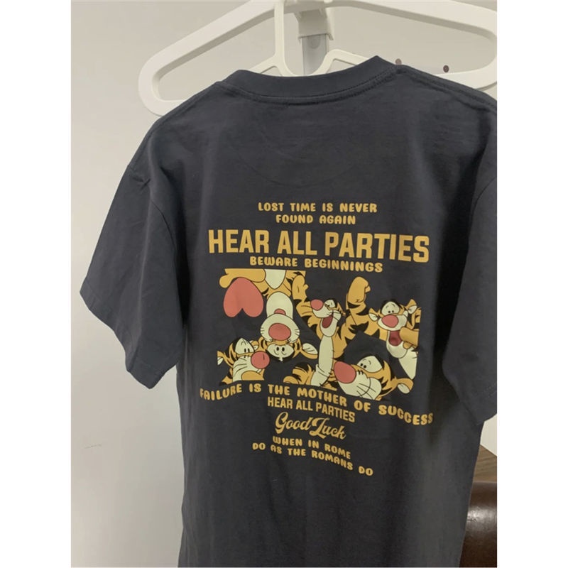 Áo Thun 100% Cotton Tay Ngắn In Hình Hổ Thời Trang Mùa Hè 2022