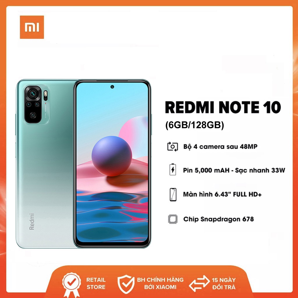 Điện thoại Xiaomi Redmi Note 10 (6GB/128GB)