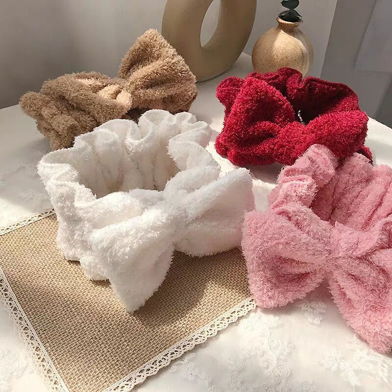 Net Red New Headband Bowknot Wash Headband Simple Ins Hair Accessories