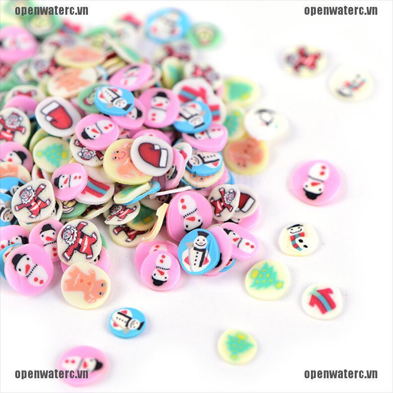 [Hàng mới về] Set 250 phụ kiện trang trí móng nghệ thuật bằng đất sét polymer