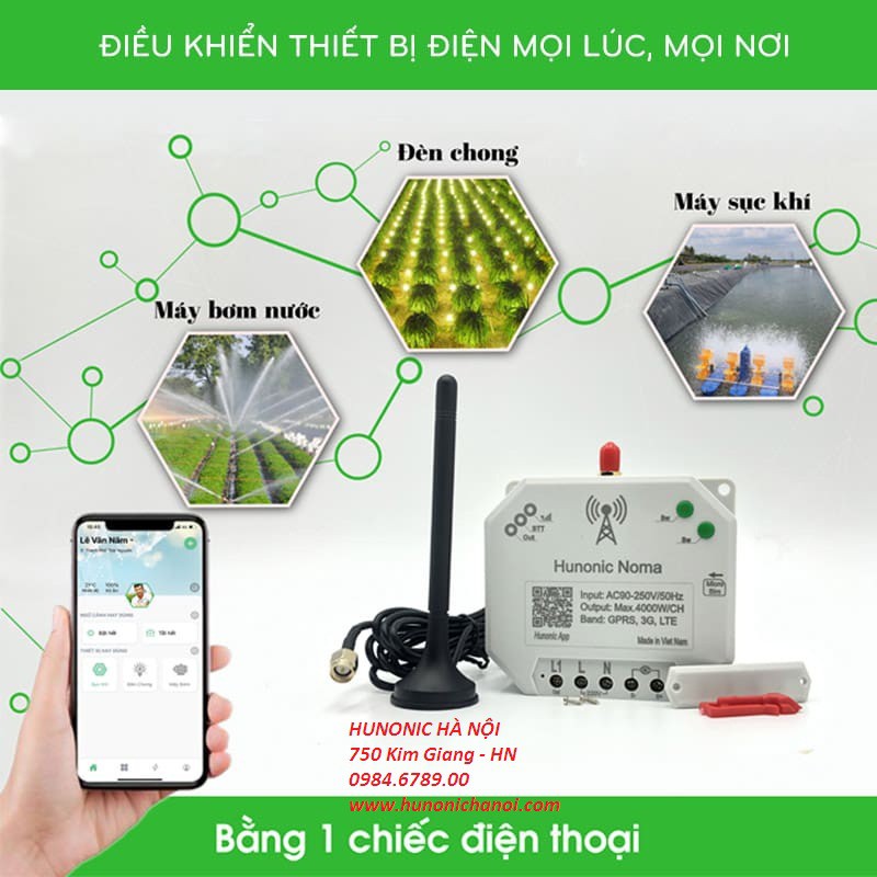 Công tắc NOMA - Điều khiển các thiết bị qua sóng điện thoại, không cần Wifi [CHÍNH HÃNG]