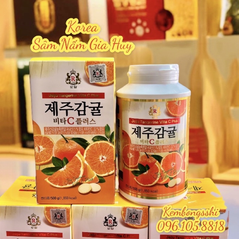 [DATE MỚI NHẤT] [HỘP TO 500gr] Viên Ngậm VITAMIN C JEJU Hàn Quốcc