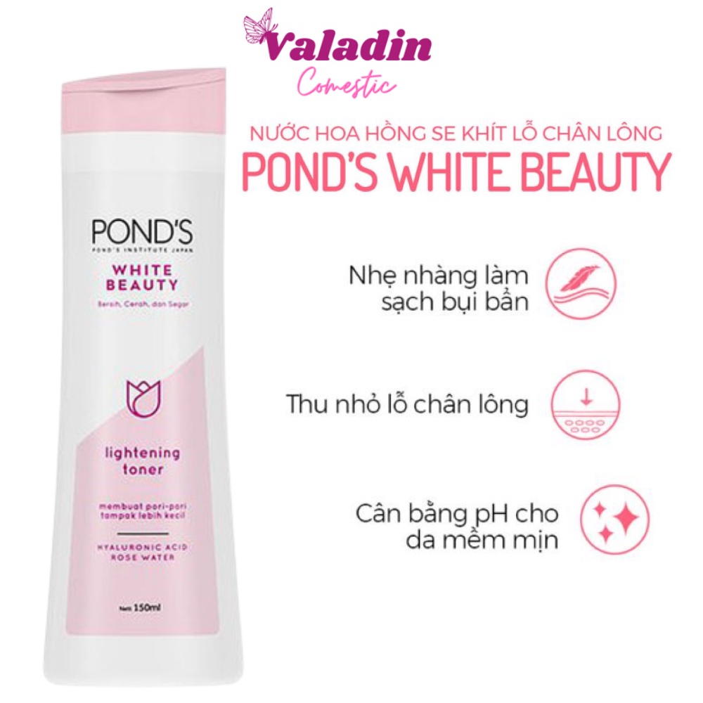 Nước hoa hồng PONDS Trắng Da White Beauty Lightening Toner 150ml/ Toner Pond s