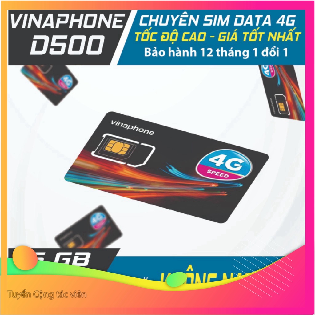 SALE LỖ VỐN SIM 4G VINAPHONE D500 TẶNG 5.1GB/THÁNG TRỌN GÓI 1 NĂM KHÔNG TỐN PHÍ GIA HẠN SALE LỖ VỐN