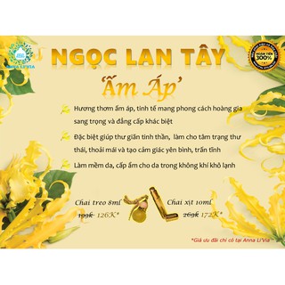 TINH DẦU THIÊN NHIÊN NGỌC LAN TÂY ẤM ÁP - YLANG YLANG