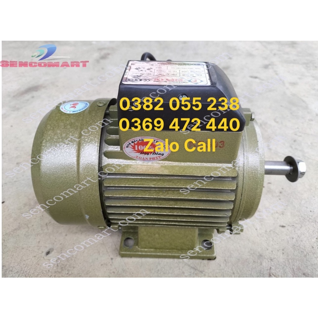Động cơ mô tơ điện 1,5HP, moto đạt chuẩn công nghệ của Việt Nam 1 pha