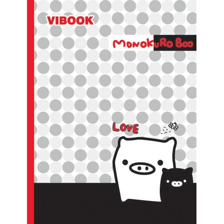 Tập Vibook Happy 96 trang Monokuro Boo định lượng giấy 80gsm