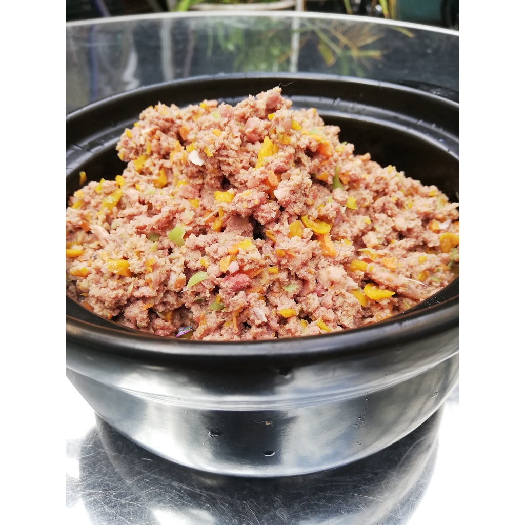 500g Gà & gan xay rau củ