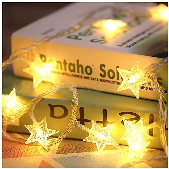 Dây đèn LED hình ngôi sao dùng trang trí tiệc cưới/sinh nhật