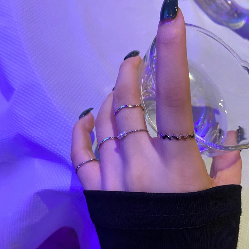 Bộ 5 Nhẫn Ngọc Trai Sang Trọng