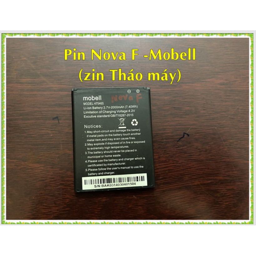 Pin Nova F - Mobell (Zin tháo máy)