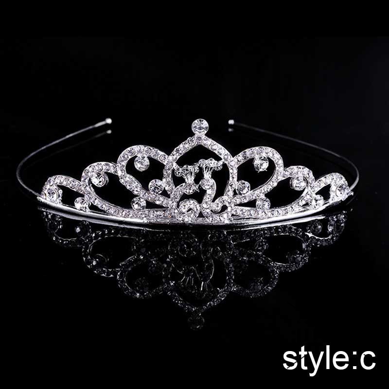 GETNOIVAS Vương miện cài tóc công chúa xinh xắn