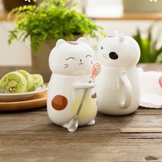 Cốc sứ chú mèo lắm chiêu