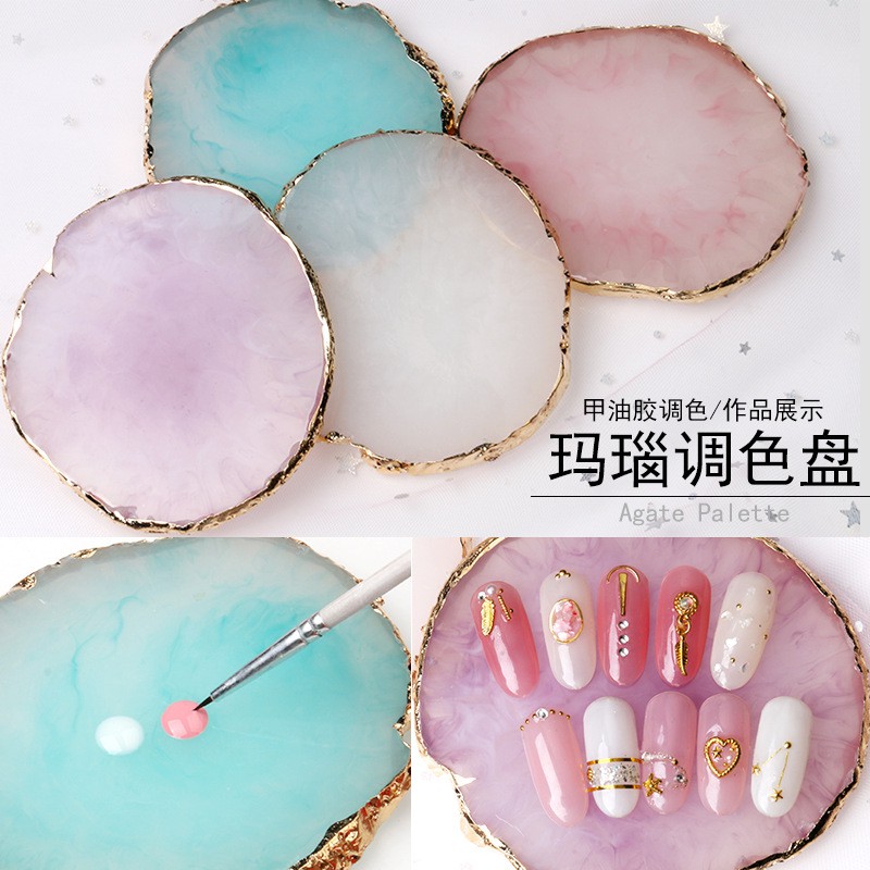 Khay Pha Màu Hình Oval Bằng Nhựa Resin