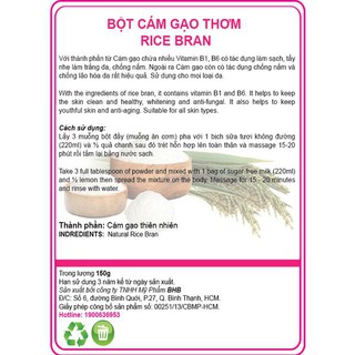 Cám gạo thơm 150g