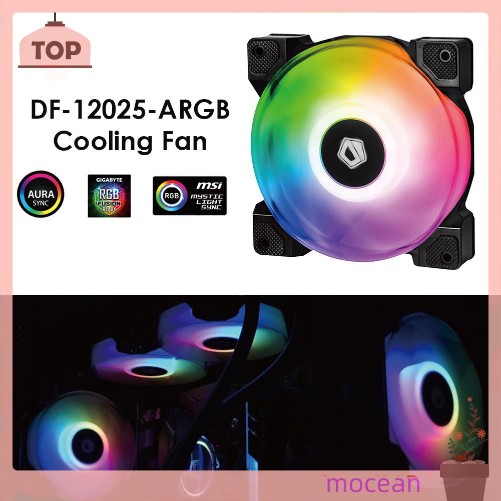 Quạt Tản Nhiệt Mocean Df-12025-Argb Pwm Pc 120mm Màu Rgb