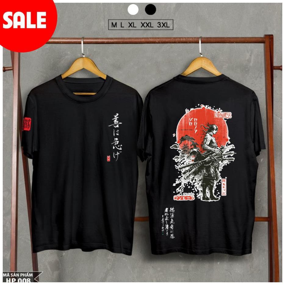 🔥HOT🔥Áo thun One Piece Zoro màu đen đẹp siêu ngầu giá rẻ nhất /uy tín chất lương