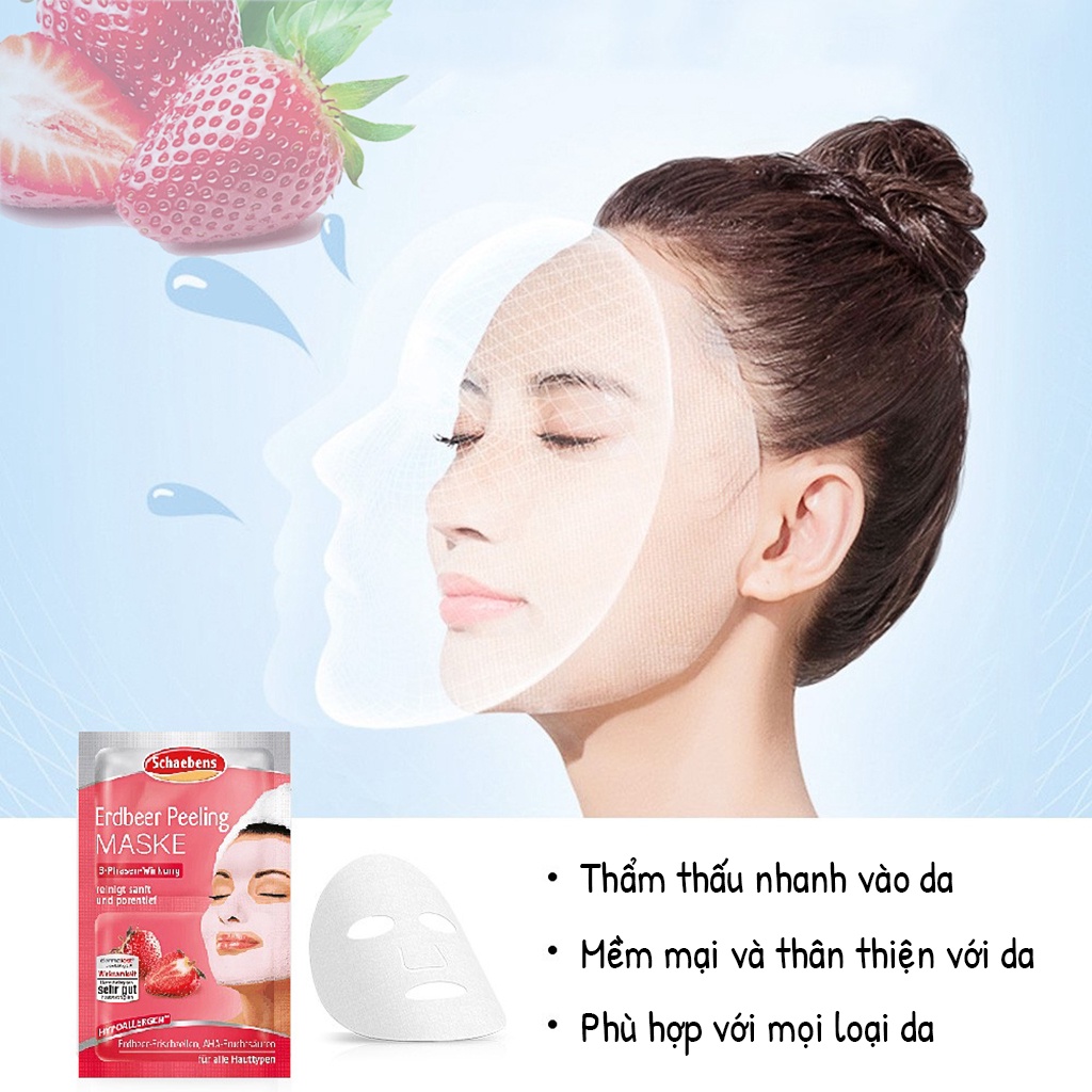 Mặt nạ dưỡng da, tẩy da chết SCHAEBENS PEELING dưỡng ẩm phục hồi da chuyên sâu 2*6ml