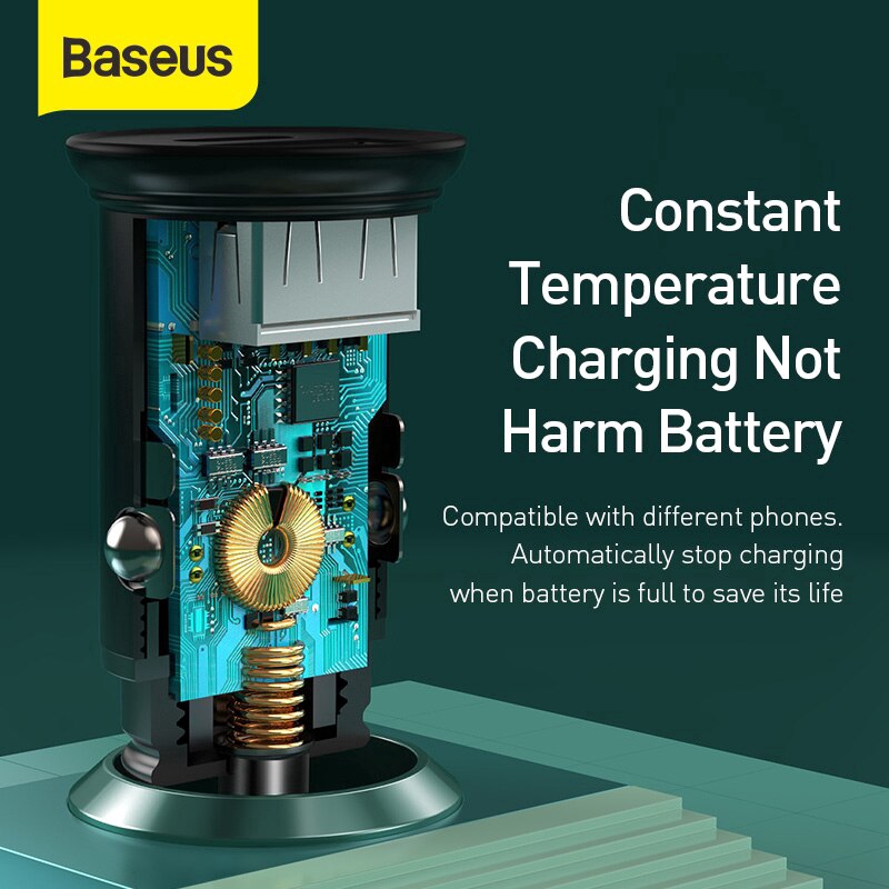 Tẩu Sạc Baseus Tốc Độ Nhanh Qc4.0 Qc3.0 Qc3.0 Cho Xe Ô Tô