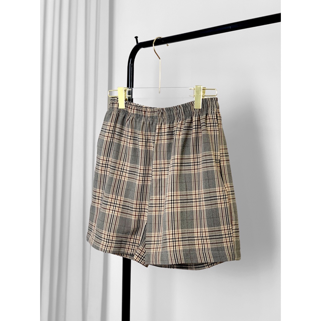 Quần short Caro Jack Lane, Quần cộc họa tiết kẻ caro nam nữ unisex, LOCAL BRAND Jack Lane