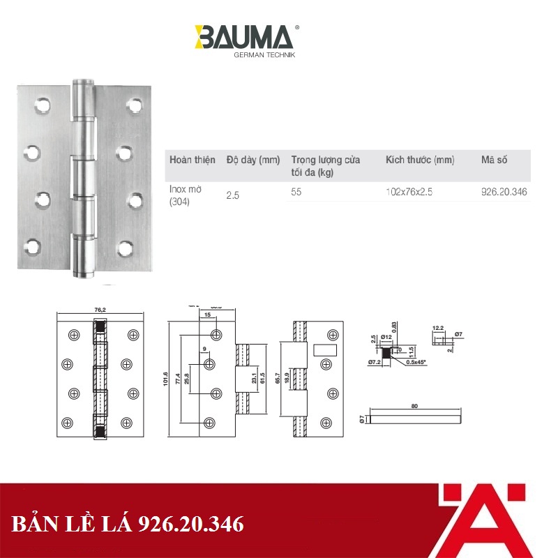 BẢN LỀ LÁ 926.20.346