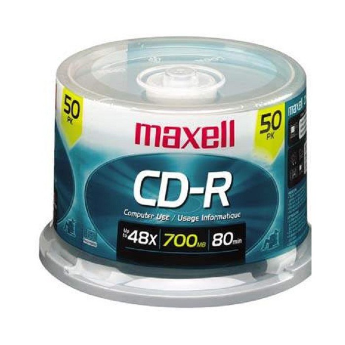Lốc 50c Đĩa CD Maxcel 700 MB