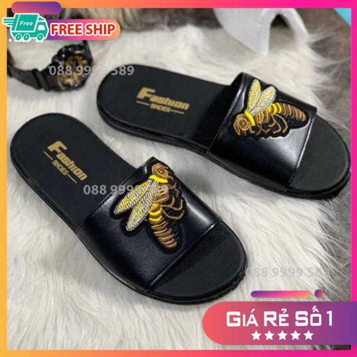 Dép nam thêu ong cực trend