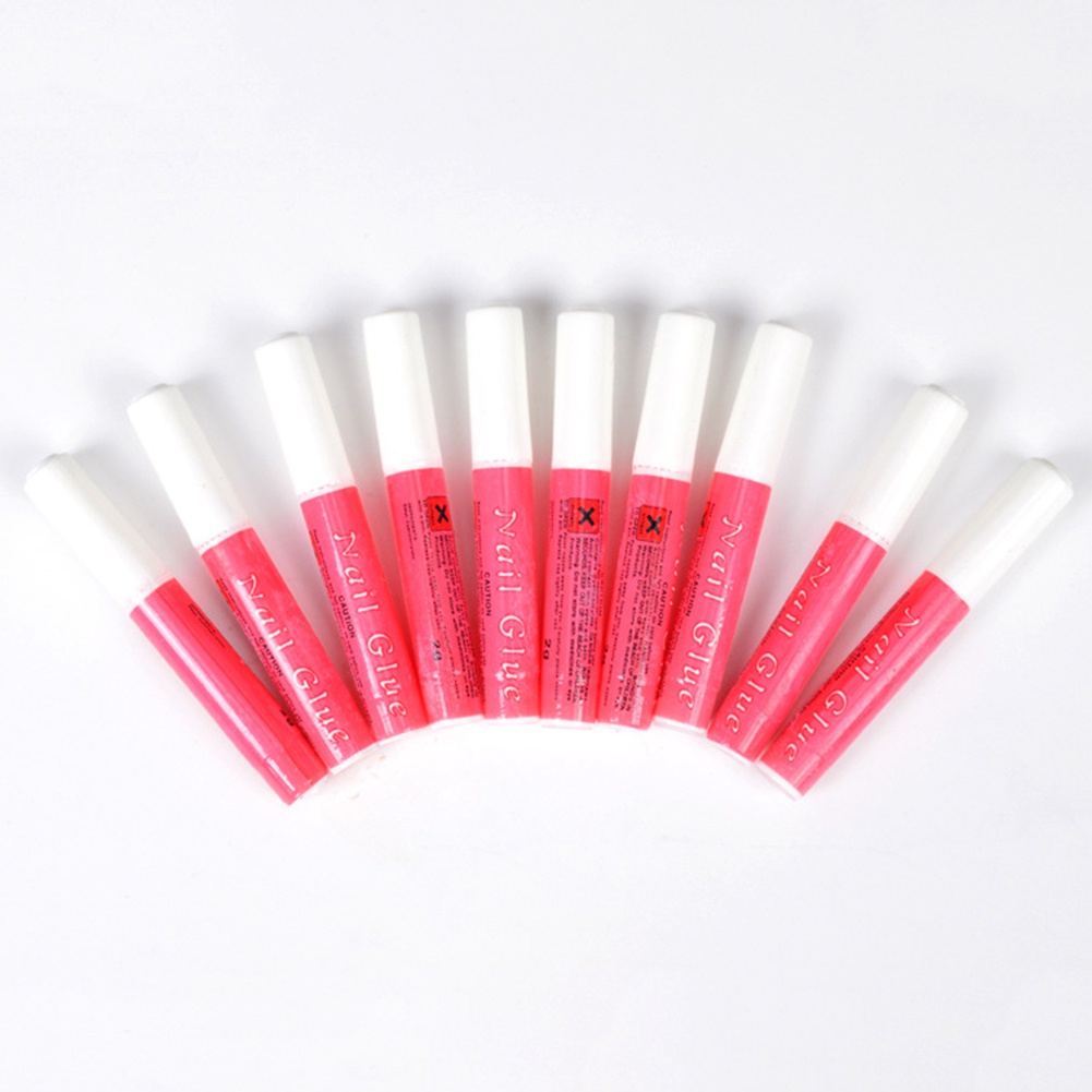 [Hàng mới về] 10 keo dán móng tay giả màu trong suốt không để lại dấu vết 2g