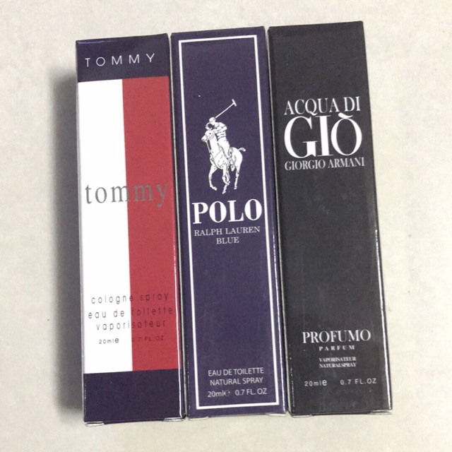 COMBO 3 CHAI NƯỚC HOA MINI PHÁP 20ML