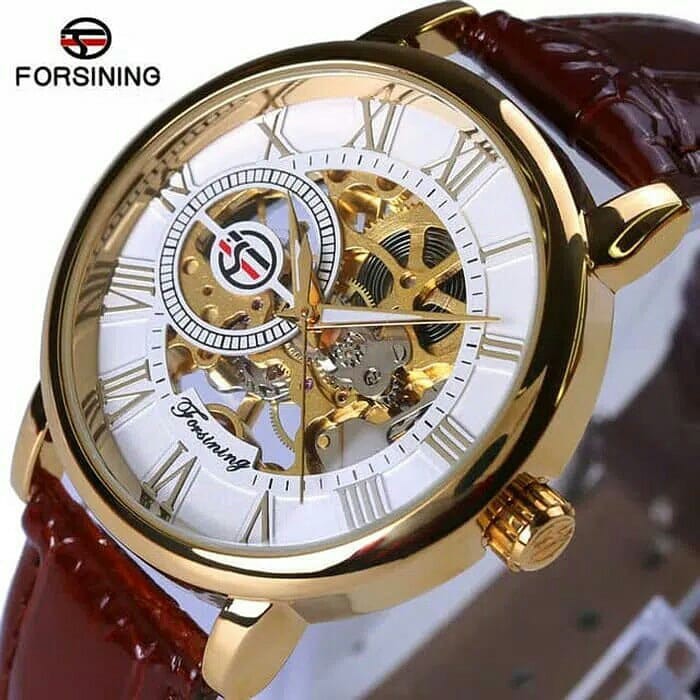 Đồng Hồ Cơ Nam Lộ Máy Forsining Dây Da Cao Cấp Fullbox [Freeship đơn từ 150K] | BigBuy360 - bigbuy360.vn