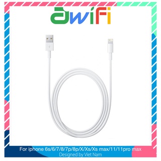 Cáp sạc lightning màu trắng cho pin dự phòng cáp sạc tai nghe bluetooth - awifi case l3-2
