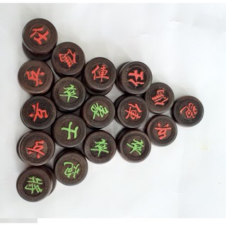 Bộ quân cờ tướng gỗ trắc cao cấp