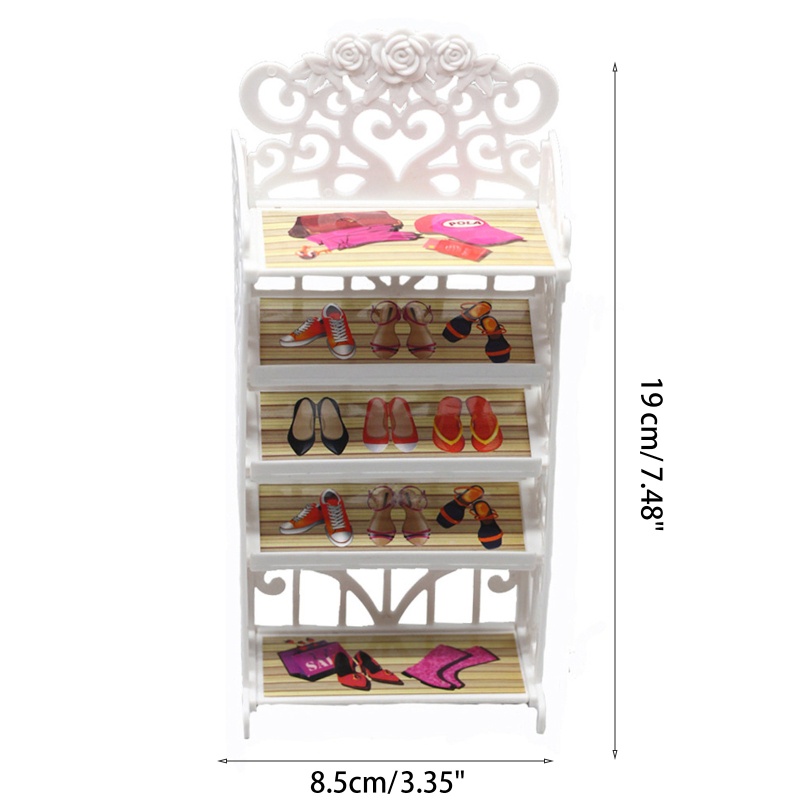 Mô Hình Kệ Giày Mini Dùng Trang Trí Nhà Búp Bê