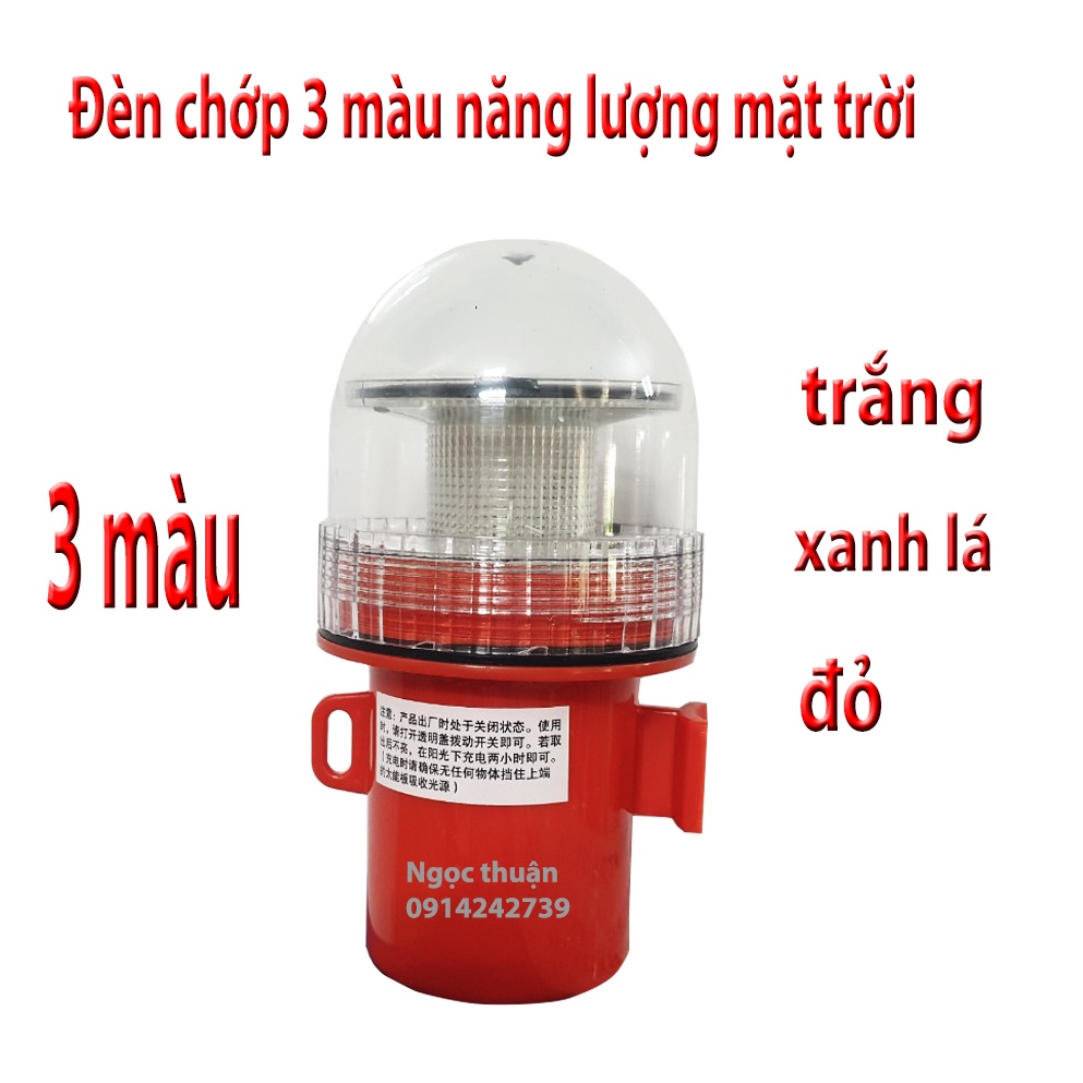 Đèn Chớp 3 màu  Năng Lượng Mặt Trời
