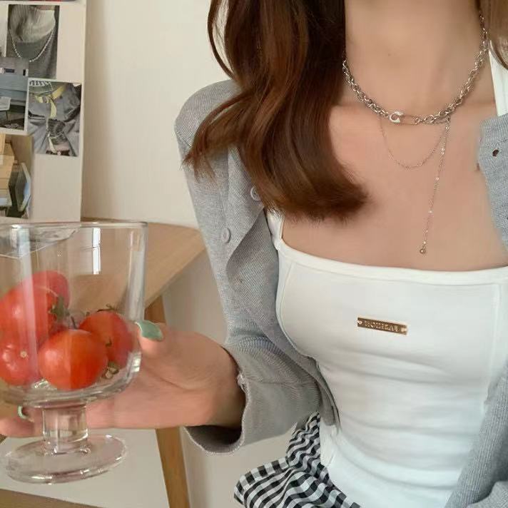 Dây Chuyền Đính Kim Cương Lấp Lánh Thời Trang