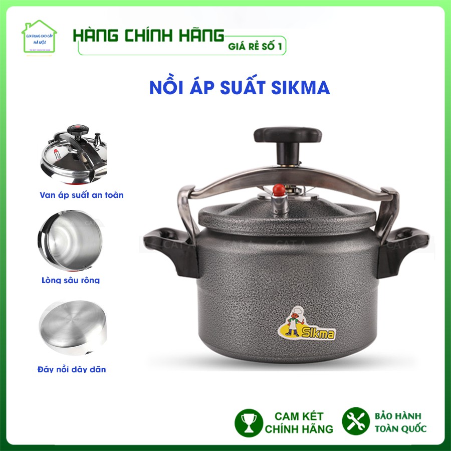 NỒI ÁP SUẤT ĐA NĂNG SIKMA [Size 20-24cm] - Nồi áp suất an toàn, dễ sử dụng, giá cả tốt nhất thị trường!