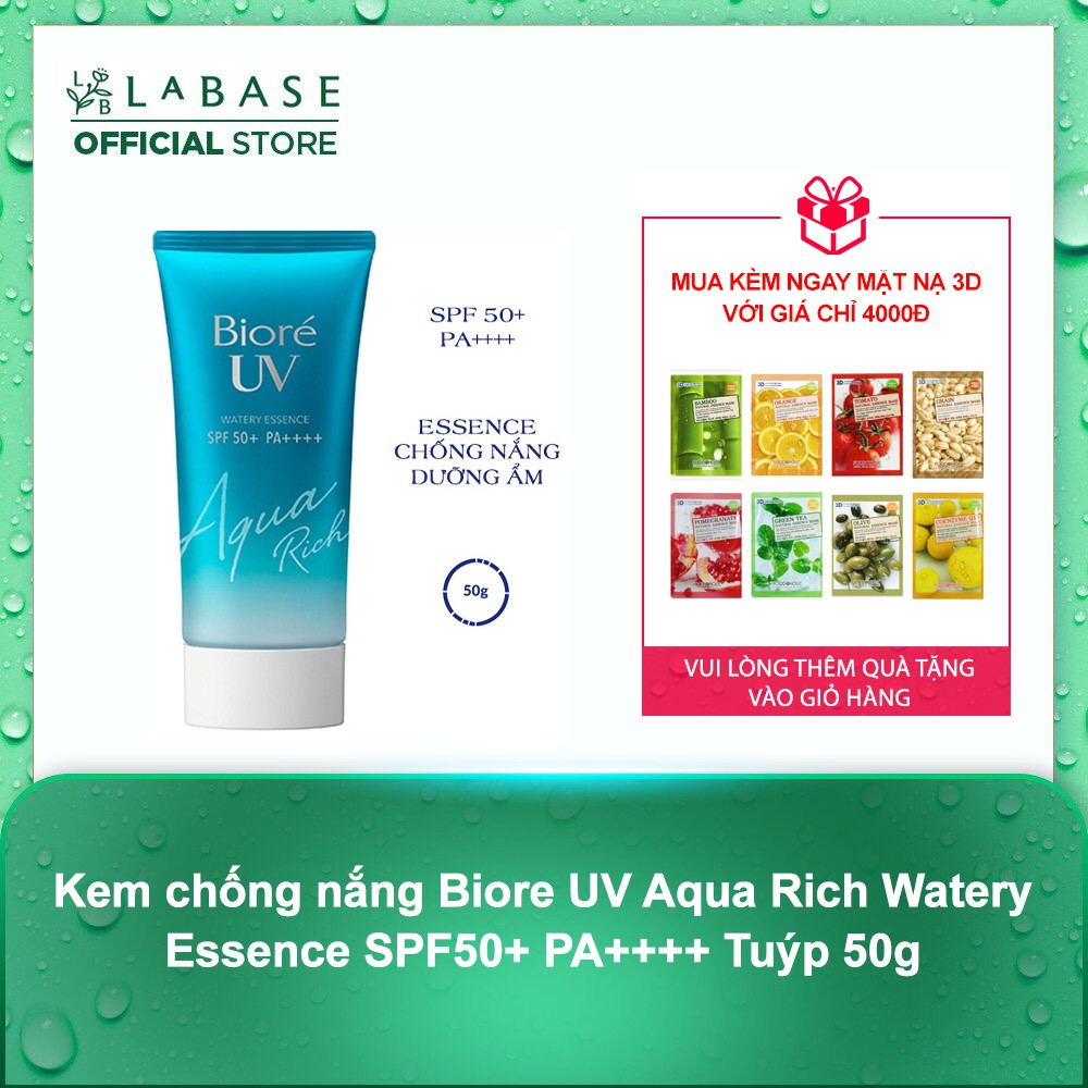 Kem chống nắng Biore UV Aqua Rich Watery Essence SPF50+ PA++++ Tuýp 50g