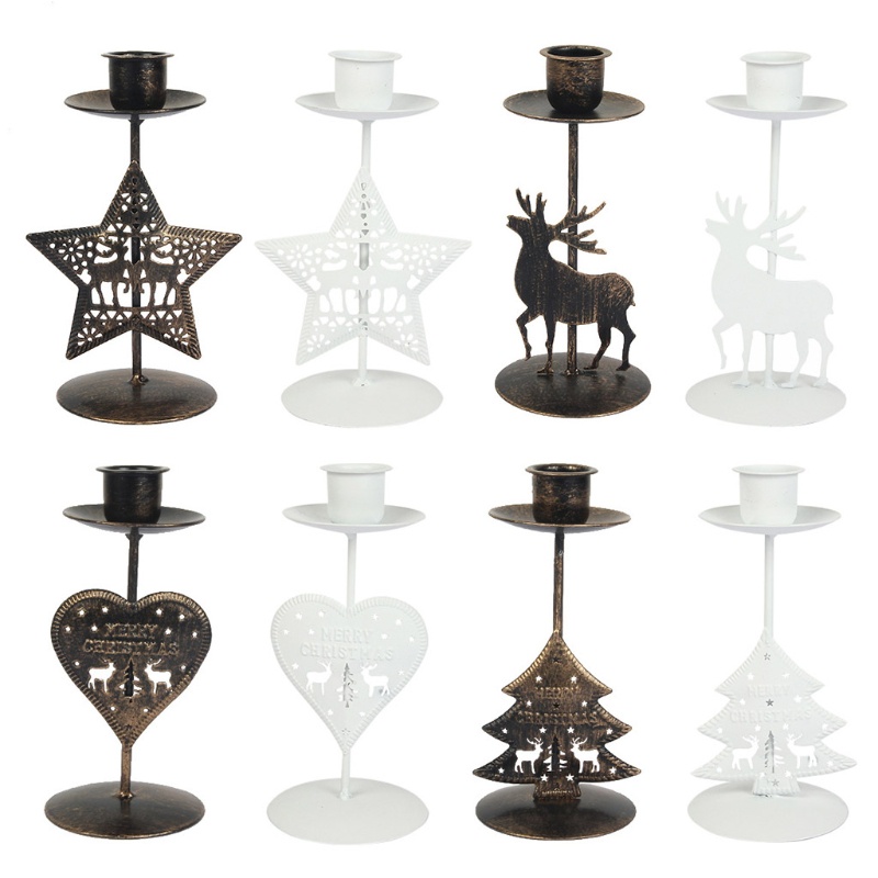 Giá Đỡ Nến Sáp Hình Cây Thông / Ngôi Sao / Tuần Lộc Bằng