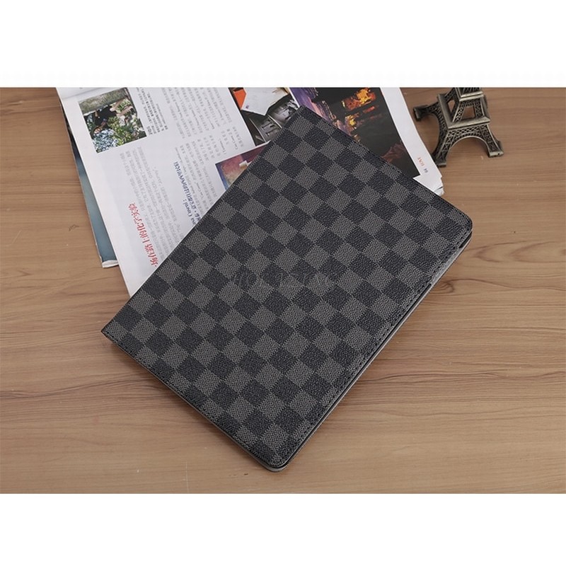 Bao da iPad 2, iPad 3 , iPad 4 sọc caro xoay 360 | BigBuy360 - bigbuy360.vn