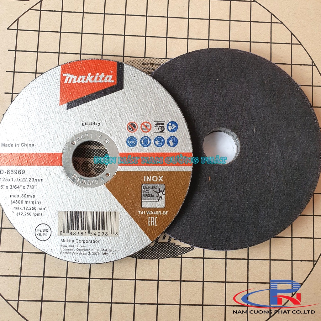 Đá cắt kim loại 125mm Makita D-65969