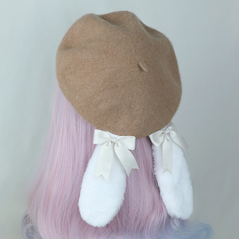 Mũ Nồi Tai Thỏ Phong Cách Vintage Thời Trang Cho Nữ