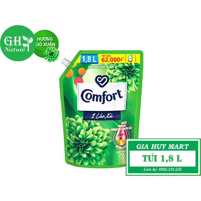 Nước xả làm mềm vải Comfort Chăm sóc Chuyên sâu Túi 1,8 lít