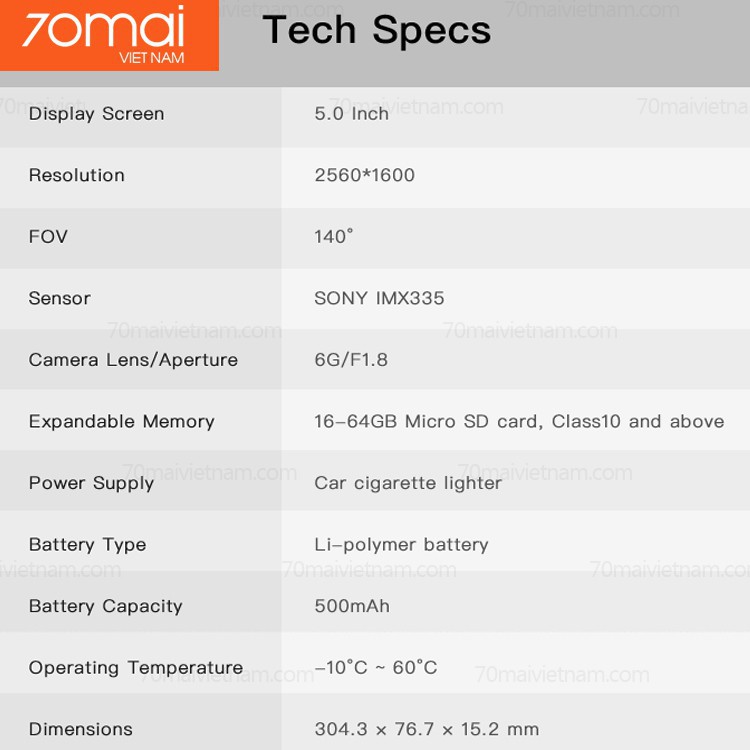 {Camera +thẻ 32G, không cam lùi} Camera hành trình dạng gương 70MAI rearview Dash cam Midrive D04 - Tiếng Anh Quốc Tế | BigBuy360 - bigbuy360.vn