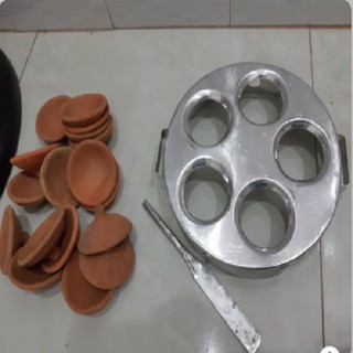 Khuôn bánh căn đất nung (sử dụng bếp gas, bao bể vỡ) - 5 chén