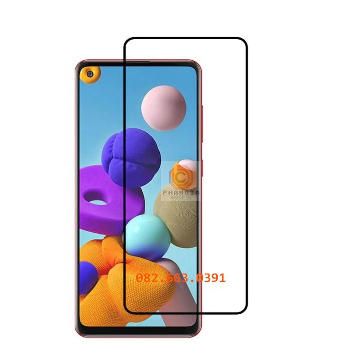 Kính cường lực Oppo A53 full màn hình, không chấm liti