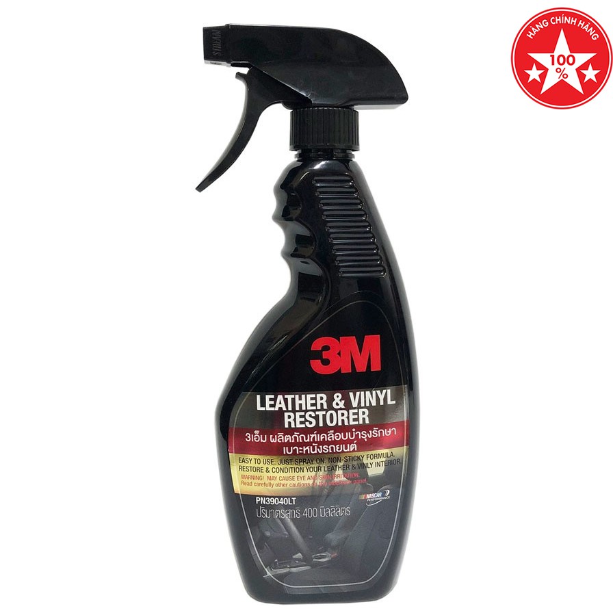 Làm sạch và Bảo dưỡng nội thất Ô tô 3M Leather & Vinyl Restorer 400ml