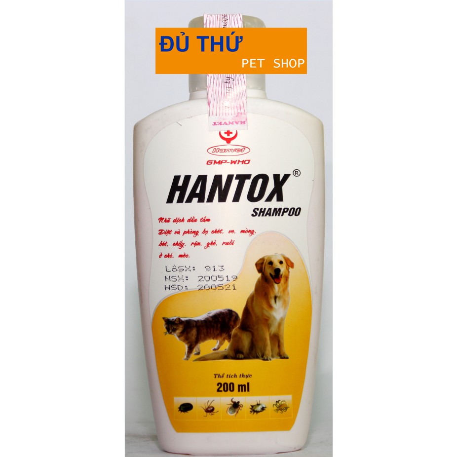 Dầu tắm HANTOX SHAMPOO cho chó, mèo